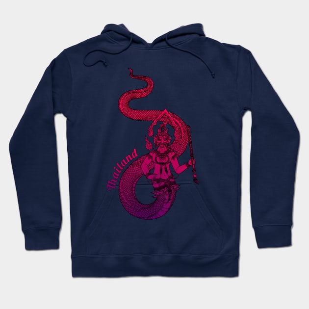 Thailand Naga – Figure Of Spiritual Good Fortune T-Shirt Hoodie by VintCam